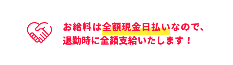 全額日払い制